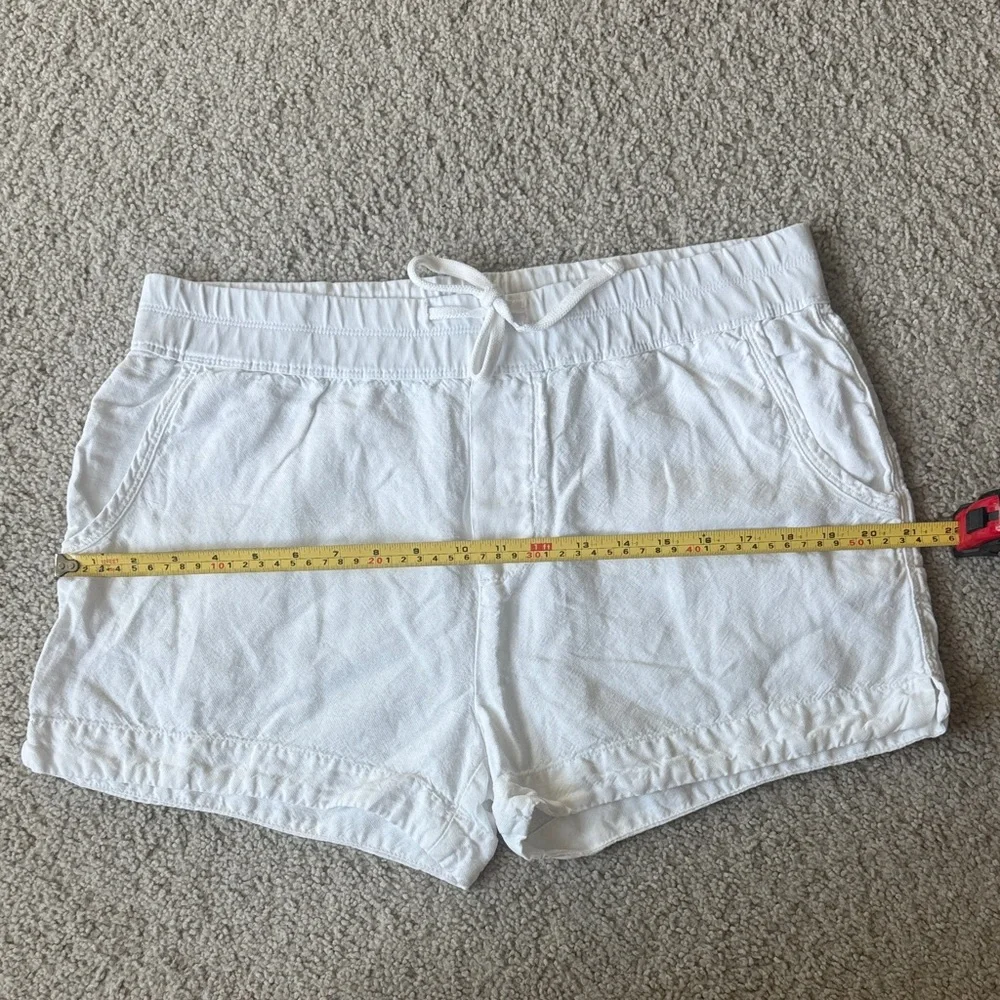 James Perse White 100% Cotton Drawstring Shorts - Women’s Size 8 / 3